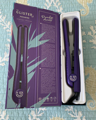 NIB Glister Paradise Purple Hair Straightener Tourmaline  display picture 1