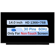 For Lenovo 5D10Q11723 14.0" HD LCD LED Screen Replacement Non-Touch Panel 30 Pin