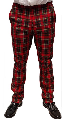 Corbin Mens Plaid Pants 32x33 
