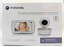 Motorola Wi-Fi Baby Monitor VM855 Connect Baby HD Camera Monitor and Crib Mount