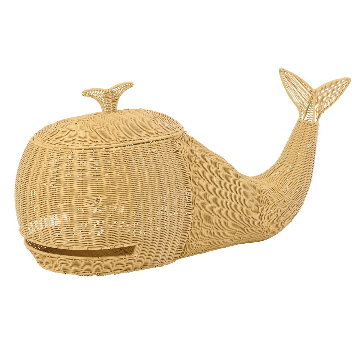 Panier de rangement baleine 90cm pour en finir avec les jouets qui traînent