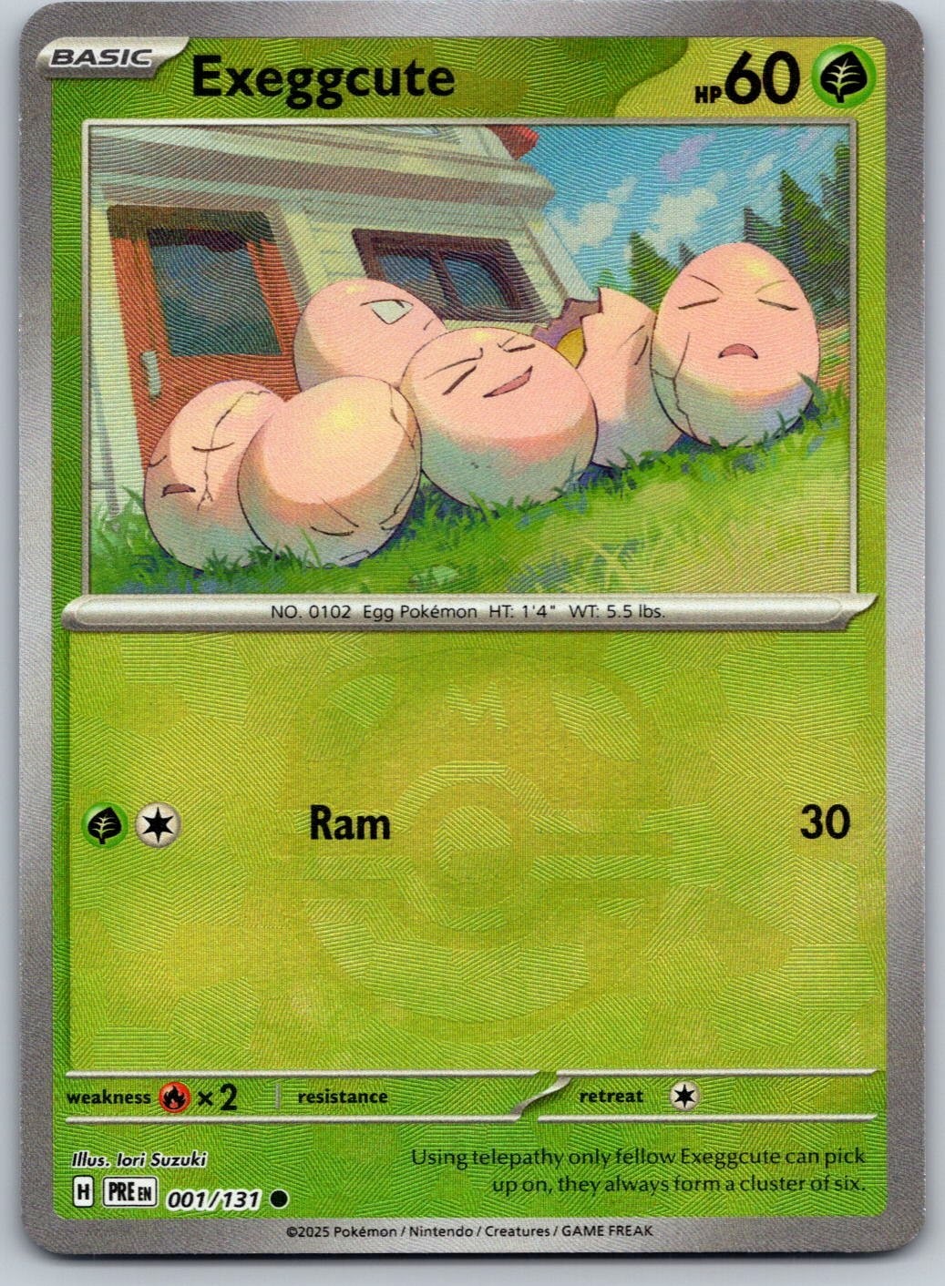Exeggcute (Master Ball Pattern) - 001/131 Prismatic Evolutions Near Mint