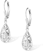 Ohrringe HäNgend Damen Gold Silber 925 AnhäNger Creolen Geometrisch | Ohrringe