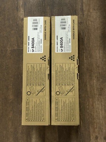2 Schachteln Original Ricoh Savin Lanier SP 8400A Schwarz Toner Neu 821276
