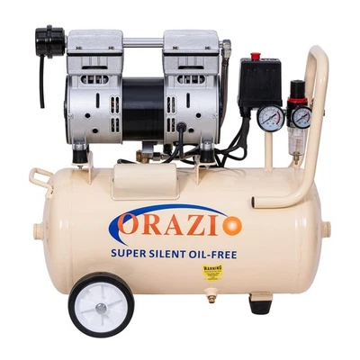 ORAZIOⓇ Low Noise Oilless Silent 24L Air Compressor 800W Free P&P