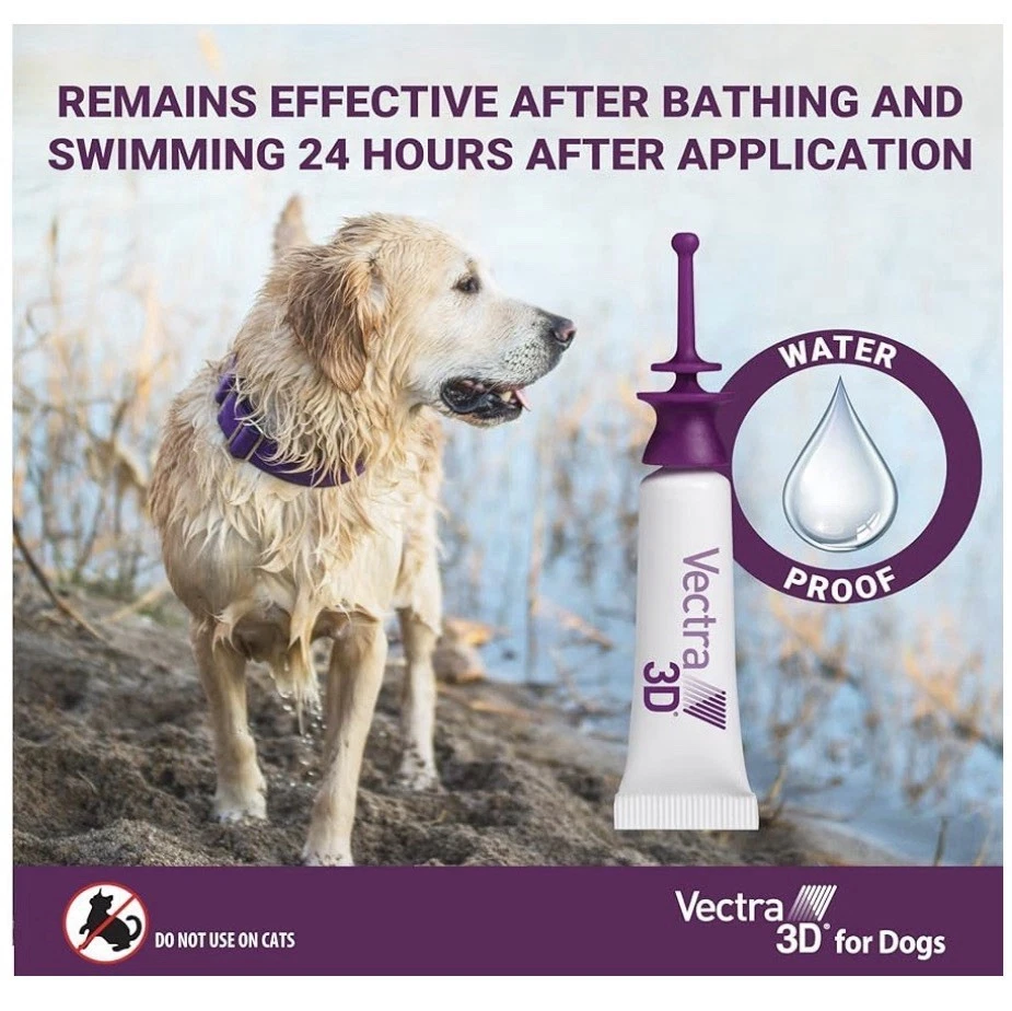 Tratamiento y prevención de pulgas, garrapatas y mosquitos Vectra 3D para perros. 6 dosis Foto 2 de 4