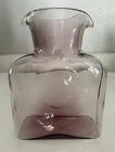 Vintage MCM Blenko Amethyst Double Spout Glass Pitcher Water Bottle 384