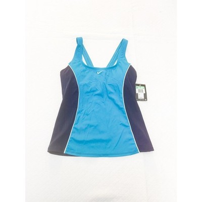Nike Vintage Women`s Color Surge Powerback Tankini Swimsuit Size 8 NWT