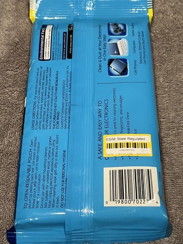 Windex Electronic Cleaning Wipes Pre-Moistened Screen Wipes 3 Packs Of 25 NEW - 第 3/3 張圖片