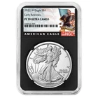 2022-W Proof $1 American Silver Eagle NGC PF70UC ER Black Label Retro Core