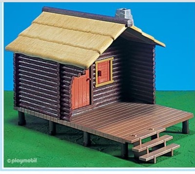 Playmobil 7099 Fisherman's Log Cabin - Sportsman Camping Fishing NEW SEALED BAG!