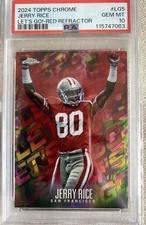 2024 Topps Chrome - PSA 10 Let's Go Jerry Rice Red Color Match /5 SSP Case Hit