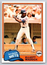 1981 Topps - Elliott Maddox #299 - *EX-NM*