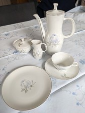 Kaffeeservice Thomas/Rosenthal, 12 Personen, 39 Teile, Vintage mit  Damastdecke
