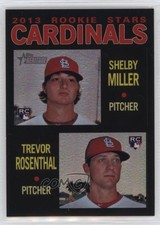 2013 Heritage Chrome Black Refractor 50/64 Shelby Miller Trevor Rosenthal 1u6