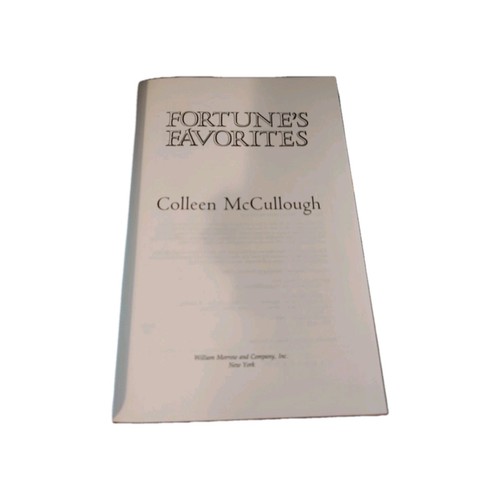 Fortune's Favorites Hardcover Dust Jacket Colleen McCullough Master Rome Series - Picture 8 of 9