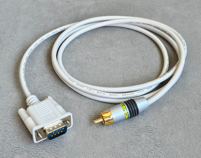 Commodore 128 Computer 80 Column Monochrome Composite Video RCA Cable Tested
