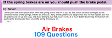 CDL Exam Prep: Air Brakes 109 Practice Questi...