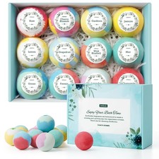 ZenBombs Bath Bombs for Women, 12pcs Handmade Natural Bath Bomb, Stocking Stu...