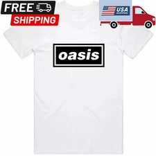Oasis T Shirt Black Logo Definitely Maybe Unisex Cotton T-shirt, Size S-5XL