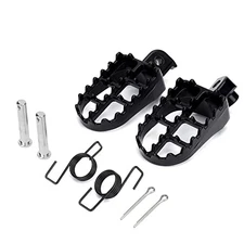 Dirt Bike Foot Pegs, Motorcycle Footpegs Pedals for 50CC 70CC 90CC 110CC Black