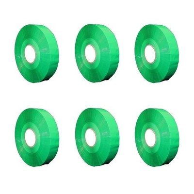 6 Rolls 1.88'' x 1500 Yards Green Machine Length Packing Tape For Carton Sealing