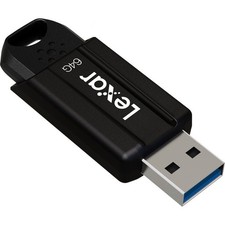 Lexar JumpDrive S80 64GB USB 3.1 Flash Drive, 150MB/s Read, 60MB/s Write, Black