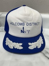 VTG Trucker Hat Northern Natural Gas Enron Corp District 1 Snap Back Scrambled