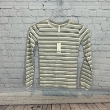 Rylee + Cru Striped Ribbed Shirt Sz: 12-14 Yr NEW