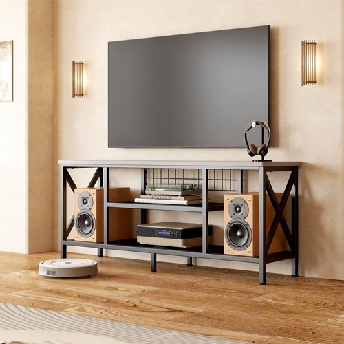 Industrial TV Stand TV Console for Televisions Bedroom with