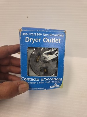 Leviton Dryer Outlet 30A-125/250V Non-Grounding # 800-5207-K - NEW