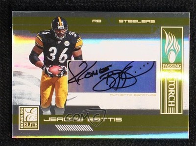 2006 Donruss Elite Passing the Torch Gold Signatures 7/49 Jerome Bettis Auto 1q7