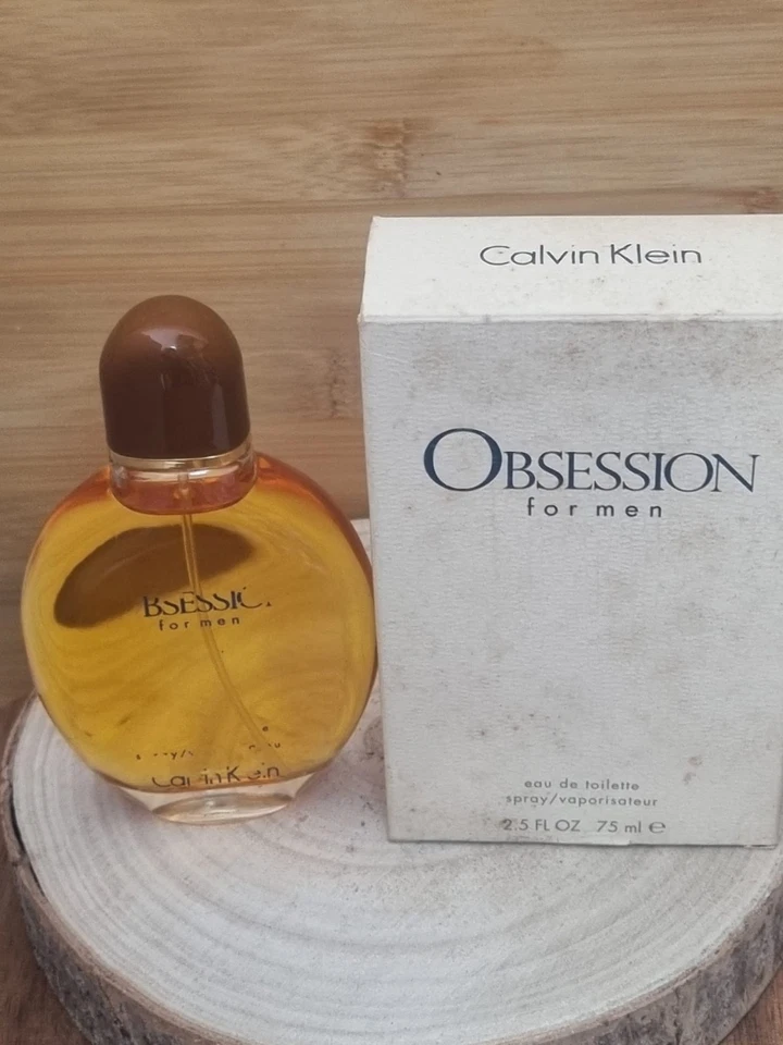 Obsession for Men de Calvin Klein Eau De Toilette 75ml Spray, Vintage, Old... - Image 2 of 4