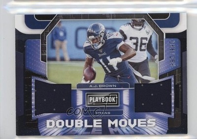 2020 Panini Playbook Double Moves Relics 268/299 AJ Brown #DM-AJ 0hr