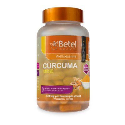 Premium Organic Curcuma Turmeric Capsules by Betel Natural - 1500 mg per Serving