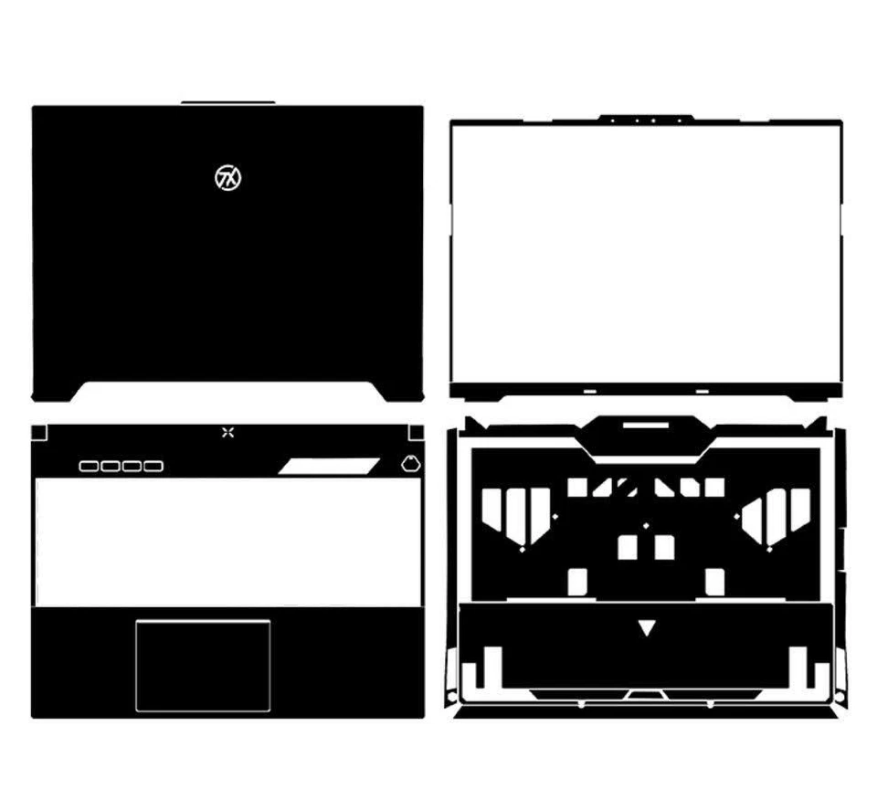 KH Special Laptop Leather Skin Stickers Fit Asus TUF Gaming A16 FA617 - Image 2 of 4