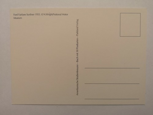 Ford Fairlane Sunliner 1955 Ansichtskarte Postkarte Postcard Oldtimer Sammlung - Bild 2 von 2