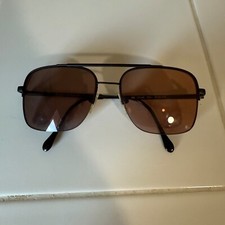 BerDel Sferoflex Aviator Sunglasses Italy Frame All Black Phillip 140 FRAME ONLY