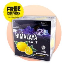 1 X BOX 12 Packs Himalaya Salt Sport Candy Mint Lemon Flavour Throat Soothing
