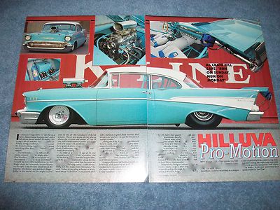 1957 Chevy Bel Air Pro Street Vintage Article ''Hilluva Pro-Motion''
