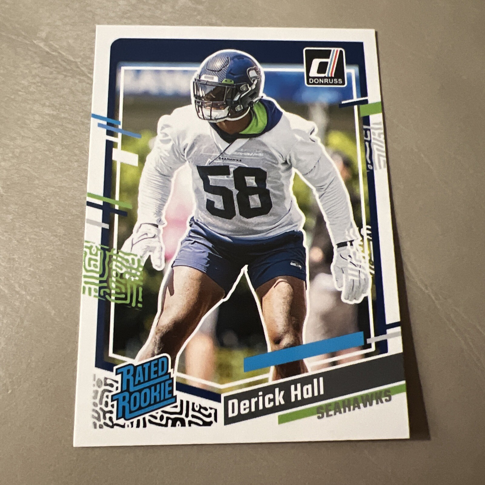 Derick Hall #388 2023 PANINI DONRUSS SEAHAWKS Rated Rookie