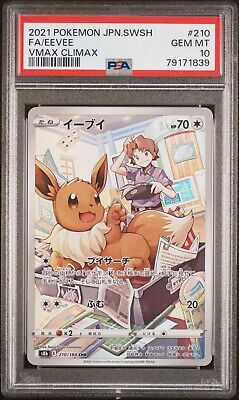 PSA 10 Eevee CHR 210/184 s8b Vmax Climax Japanese Pokemon PSA 10 Eevee CHR 210/184 s8b Vmax Climax Japanese Pokemon