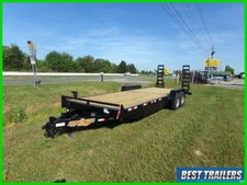 2025 Heavy Duty Equipment Bobcat Tractor Trailer 7 X 24 14k GVWR Flatbed 22+2