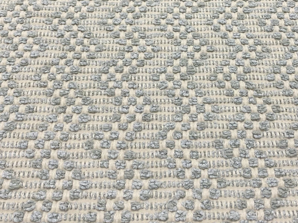 Schumacher Woven Vertical Chevron Uphol Fabric- Audley Mineral REMNANT 25"x100" - Image 3 of 3