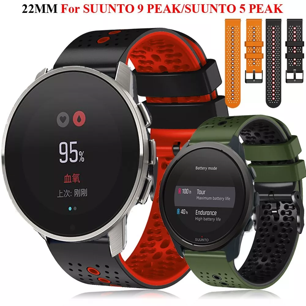 22mm Sport Silicone Strap for Suunto 9 Peak 5 Peak OnePlus Watch Band  Bracelet