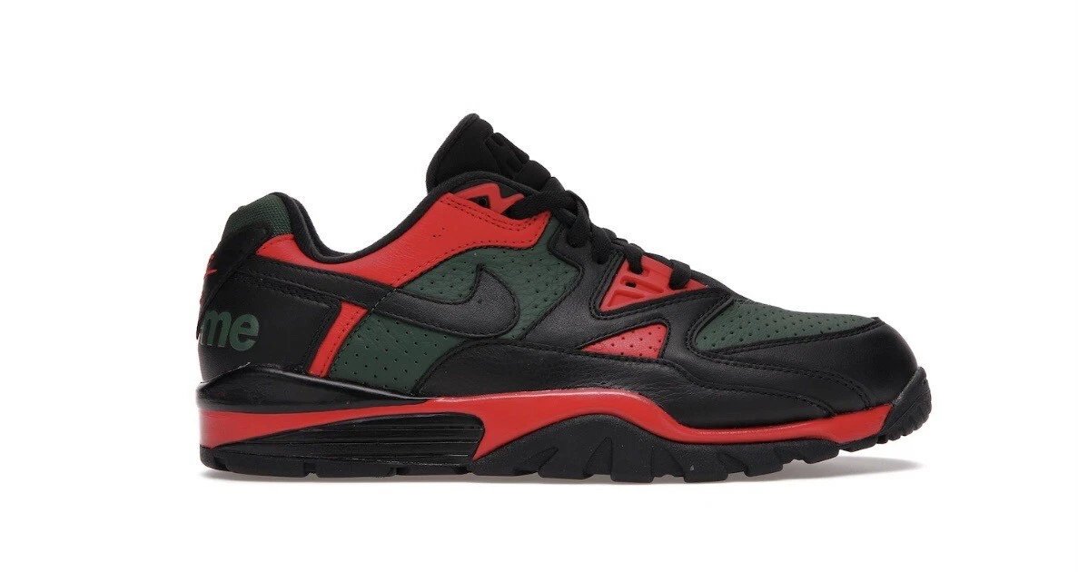 Supreme F'21 Nike Cross Trainer bas noir vert rouge CJ5291 001 homme taille 8 NEUF