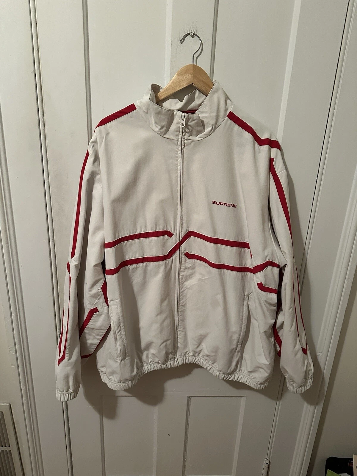 Veste de survêtement neuve élégante Supreme Inset Link rouge   Taille XXL homme