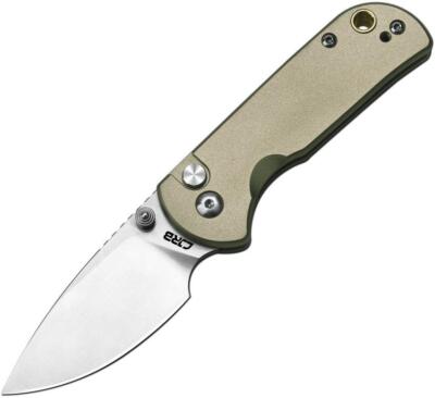 CJRB Mica Powder Steel Blade Aluminium Handle Folding Knife - J1934-GN