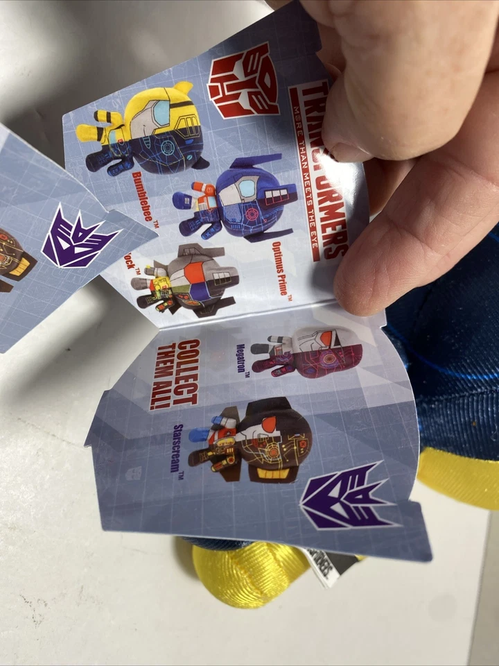 Transformers More Than Meets The Eye Juego de 4 Peluches Metálicos Edición Limitada Nuevo con Etiquetas Foto 4 de 4