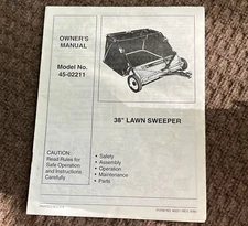 G138 38" LAWN SWEEPER MODEL 45-02211 OWNER'S MANUAL 46221